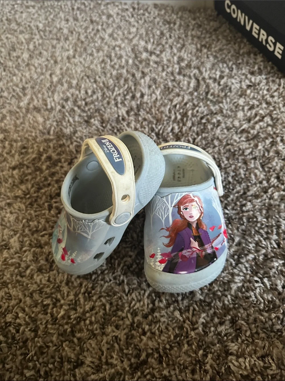 Disney Frozen II Girls Blue and Purple Character Crocs